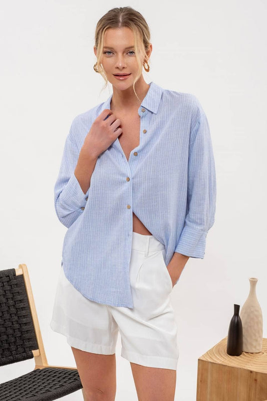 The Best Button Down-Blue