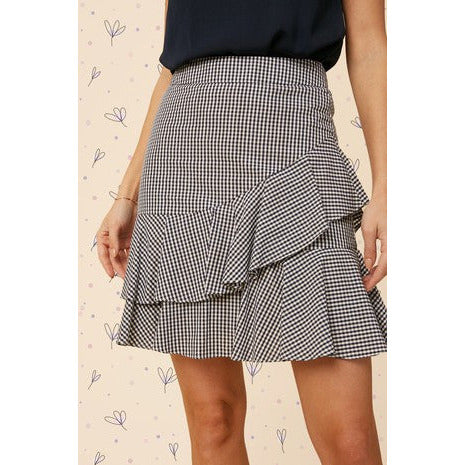 Gingham Mini Skirt